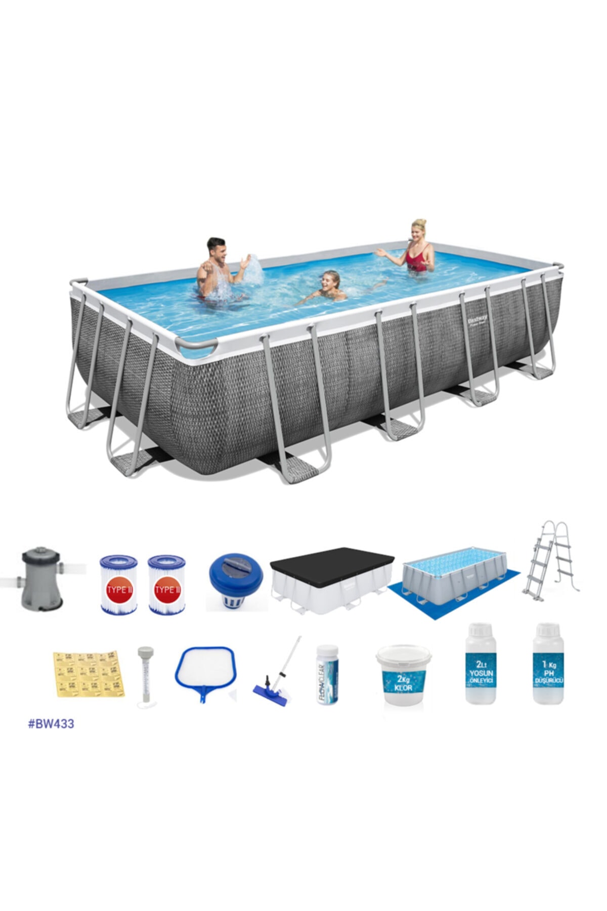 Bestway Prefabrik Havuz Seti Bw433